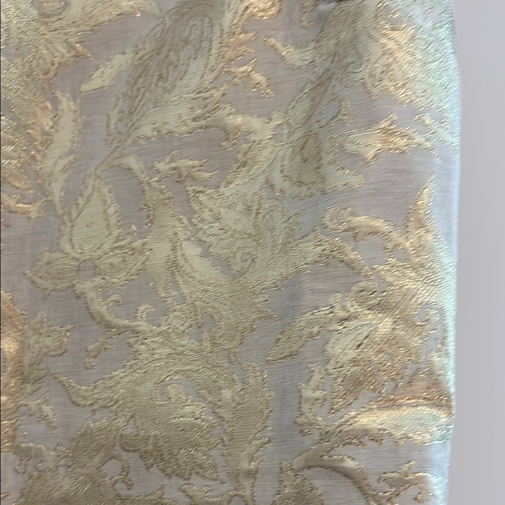 Pim + Larkin Size Medium Gold Peplum Top - Picture 16 of 17